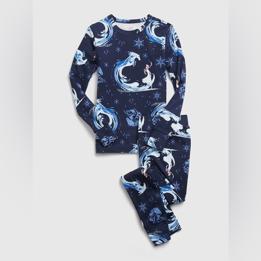 GAP Kids Navy Pajama Set with Frozen Design NWT